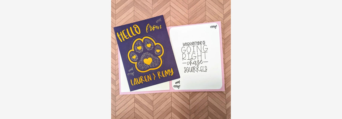 NEW "Hello from Lauren & Remy" Custom Pet Cards - 31 Rubies Designs