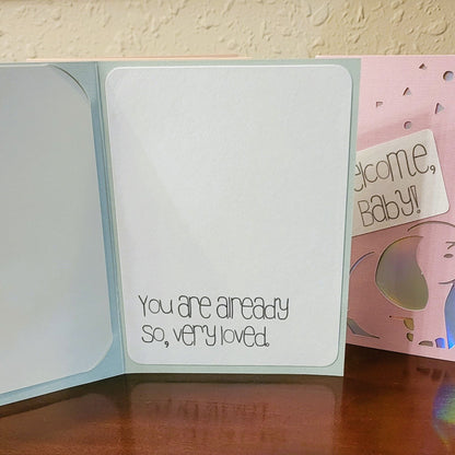 Welcome, Baby - Life's Special Moments - Handmade Greeting Card