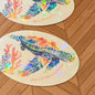 Watercolor Sea Turtle - Holographic Gems - Specialty Sticker, Waterproof Vinyl