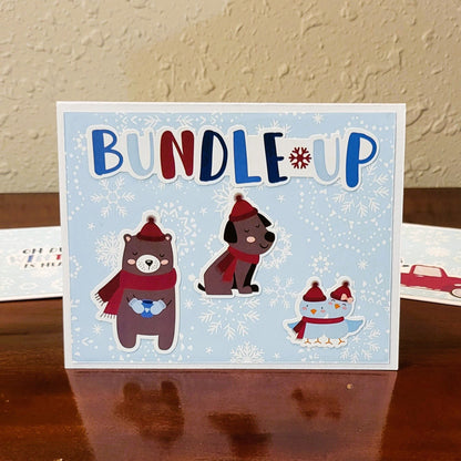 Bundle Up - Winter Wonderland Collection - Handmade Greeting Card - 31 Rubies Designs