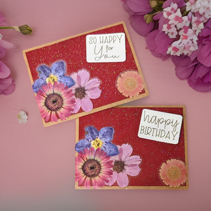 Burgundy Bouquet - Wildflowers - CHOOSE YOUR SENTIMENT - 31 Rubies Designs