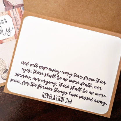 Charcoal Butterflies, Sympathy - Solemn Sentiments - Handmade Greeting Card - 31 Rubies Designs