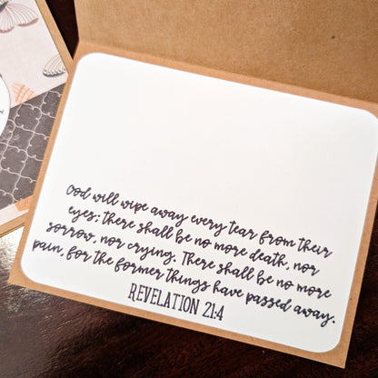 Charcoal Script, Sympathy - Solemn Sentiments - Handmade Greeting Card - 31 Rubies Designs
