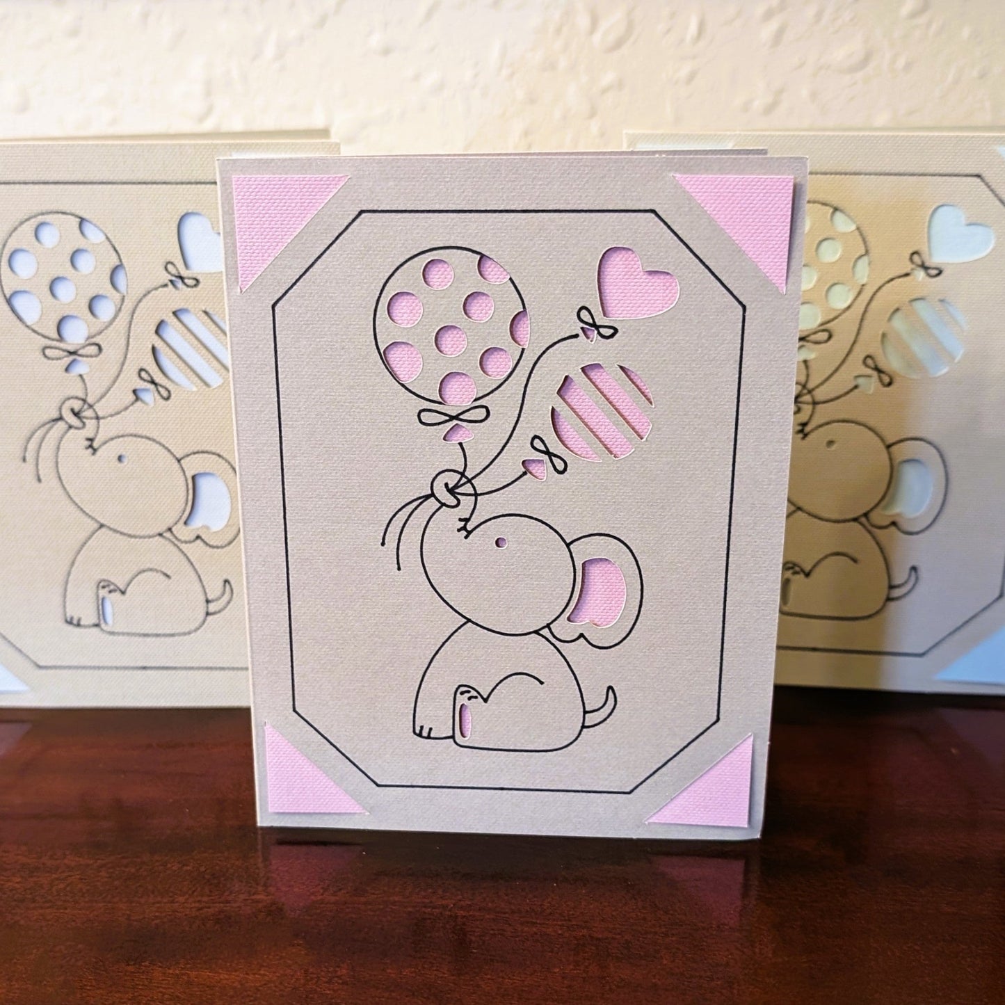Congratulations, Elephant - Life's Special Moments - Handmade Greeting Card - 31 Rubies Designs