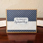 Delicate Snow, Sympathy - Solemn Sentiments - Handmade Greeting Card - 31 Rubies Designs