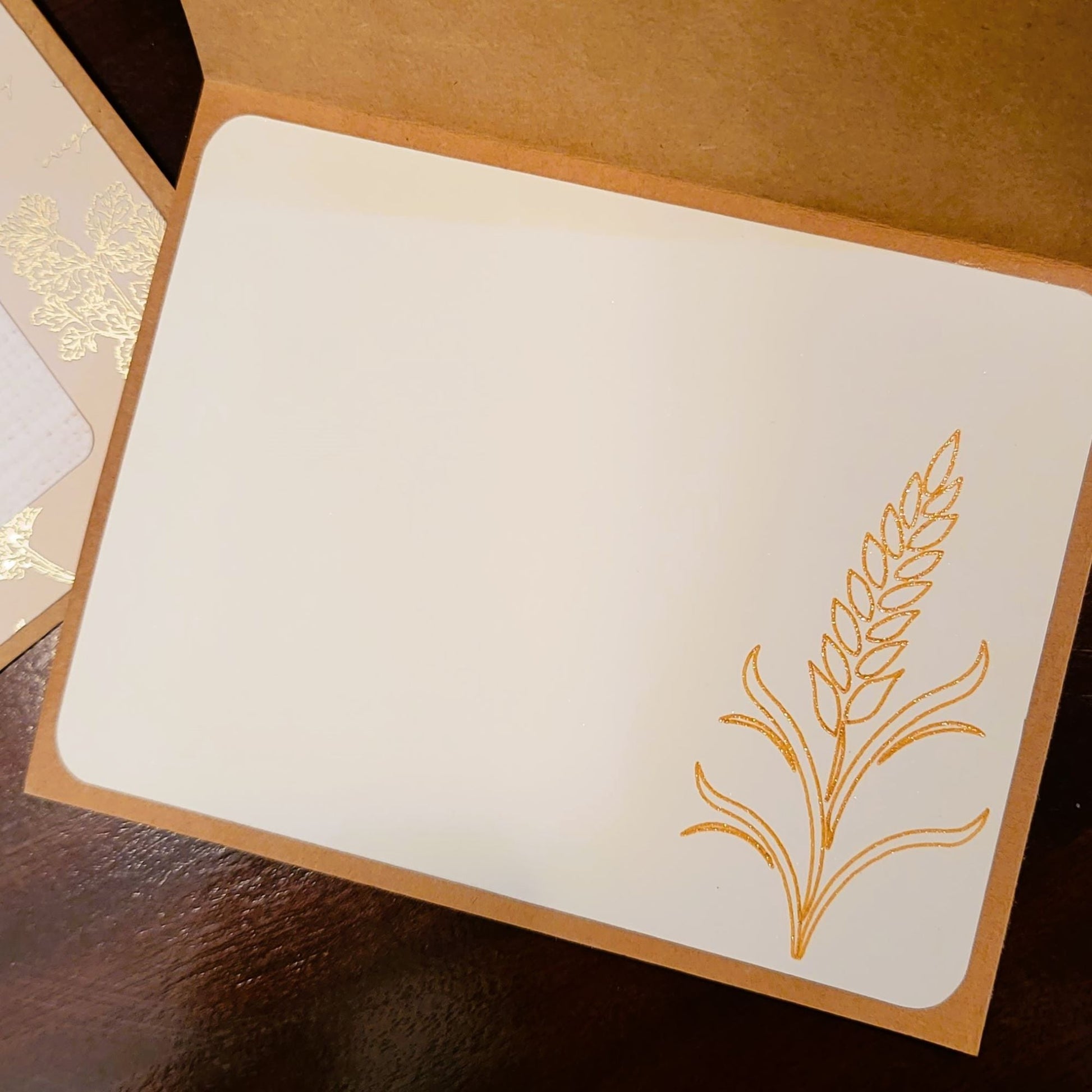 Elegant Herbs #7 - Say Hello Collection - Handmade Greeting Card - 31 Rubies Designs