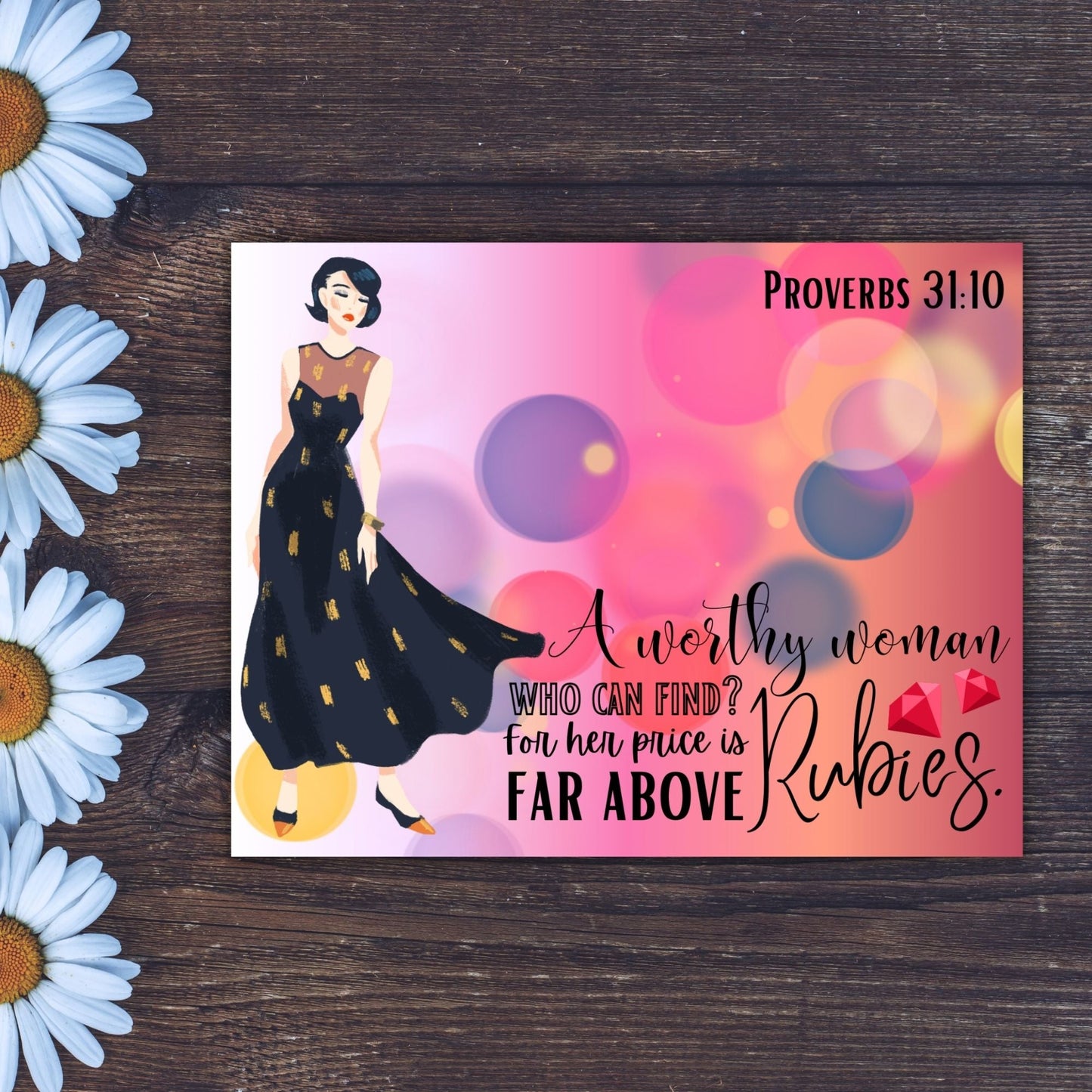 Far Above Rubies - Postcards - 31 Rubies Designs