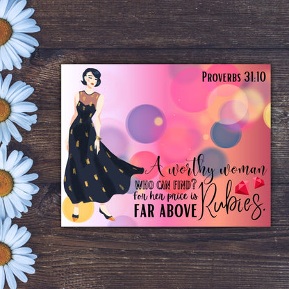 Far Above Rubies - Postcards - 31 Rubies Designs