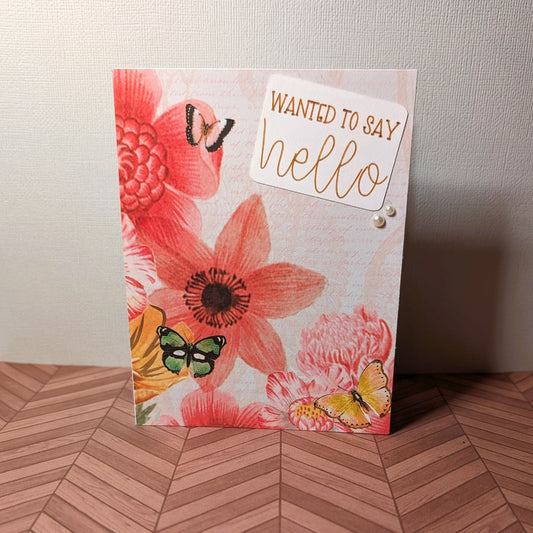 Golden Coral Florals - Say Hello - 31 Rubies Designs