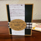 Handmade Greeting Card - Happy Birthday - Black Plaid - Vintage-Inspired Collection - A2 size - 31 Rubies Designs