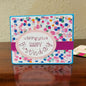 Handmade Greeting Card - Jewel Polka Dots - Happy Birthday Collection - A2 size - 31 Rubies Designs
