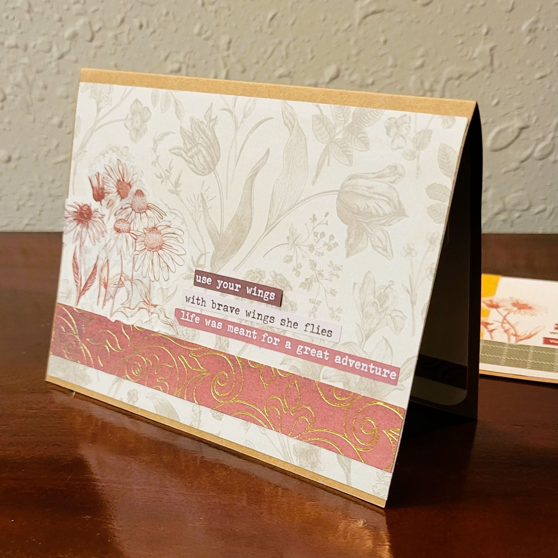 Handmade Greeting Card - Random Script, Farmhouse Style - Fall 2023 Collection - A2 size - 31 Rubies Designs