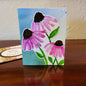 Handmade Greeting Card - Watercolor Echinacea - Just Because Collection - A2 size - 31 Rubies Designs
