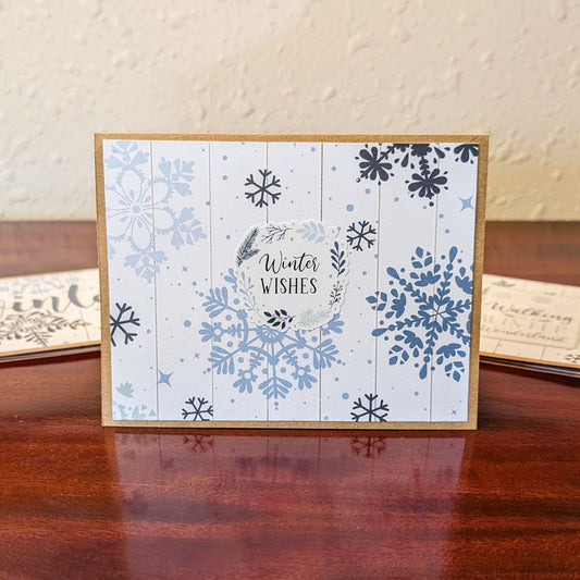 Rustic Winter Wishes - Winter Wonderland Collection - Handmade Greeting Card - 31 Rubies Designs