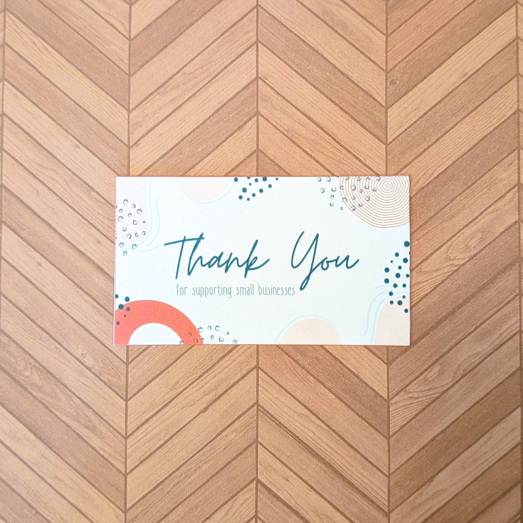 Thank You Cards, 24ct - Perfect for Small Businesses - Business Card Size (3.5"x2") - 31 Rubies Designs