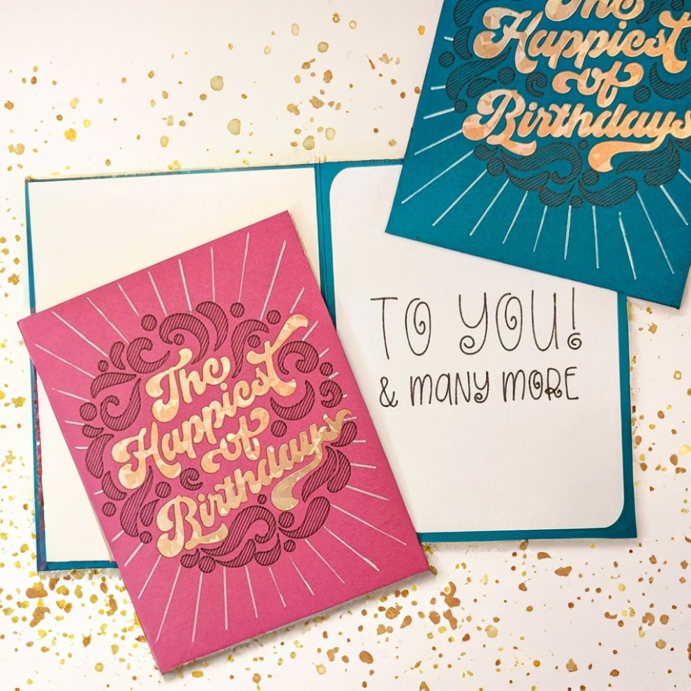 The Happiest of Birthdays - Handmade Greeting Card - 31 Rubies Designs