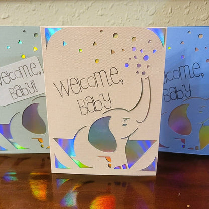 Welcome, Baby - Life's Special Moments - Handmade Greeting Card - 31 Rubies Designs