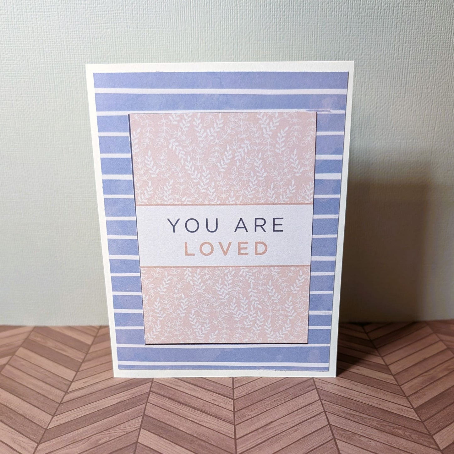 You Are Loved, Peach & Navy Florals - Say Hello & Thank You - 31 Rubies Designs