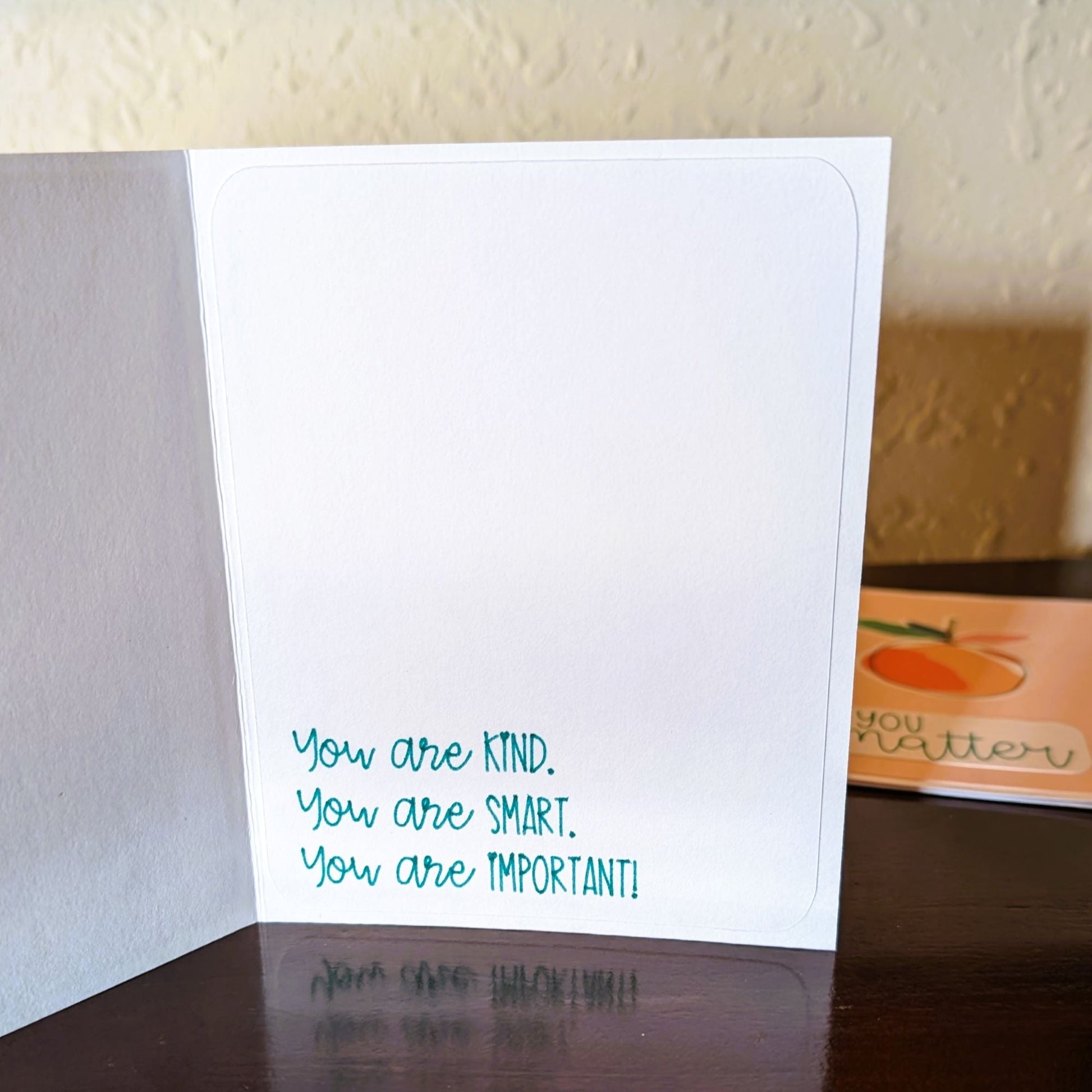You Matter, Boho Orange - Say Hello Collection - Handmade Greeting Card - 31 Rubies Designs